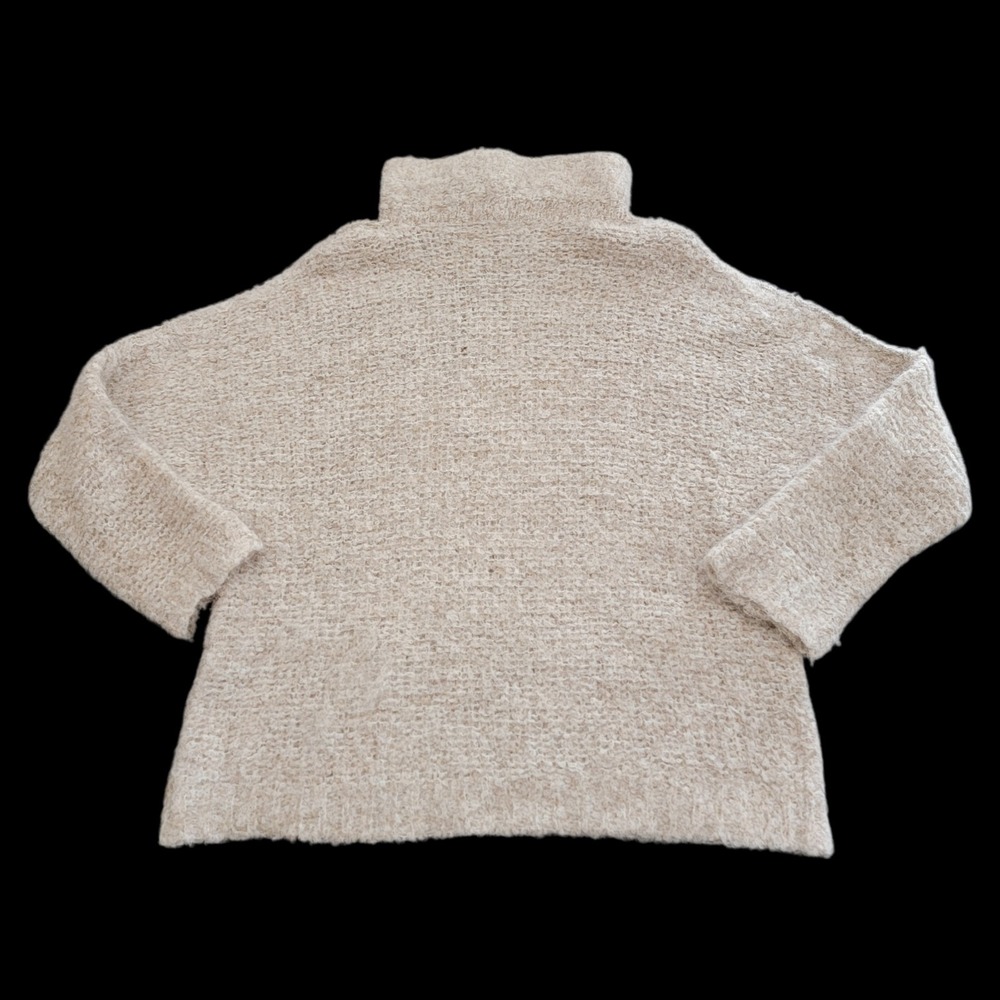 Free People Women XS She's All That Sweater Blue Alpaca Blend Turtleneck Peru - Picture 6 of 12